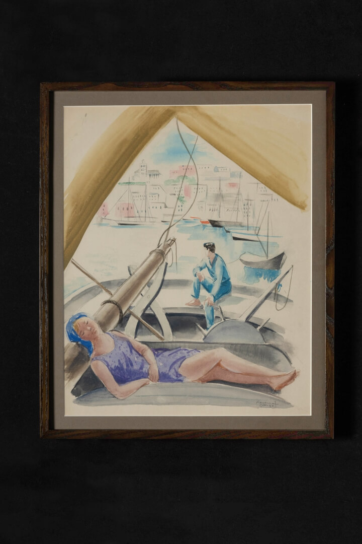 船中での昼寝 Sieste dans le bateau