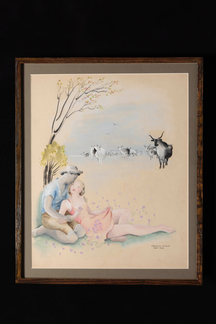 山の若いカップル Jeune couple à la montagne 